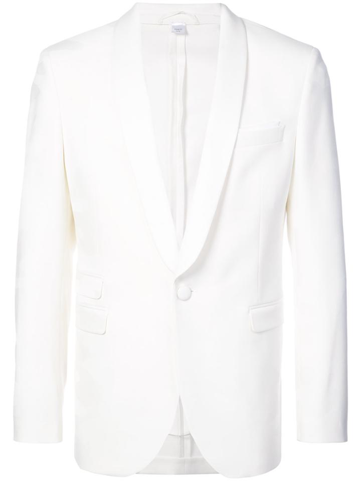 Neil Barrett Shawl Lapel Suit Jacket - White
