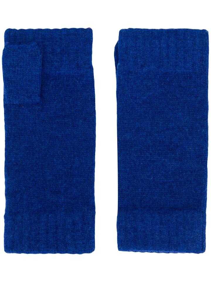 N.peal Fingerless Gloves - Blue