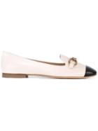 Tod's Bicolour Ballerinas - Nude & Neutrals