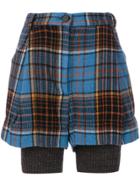Vivienne Westwood Anglomania Checked Shorts - Multicolour