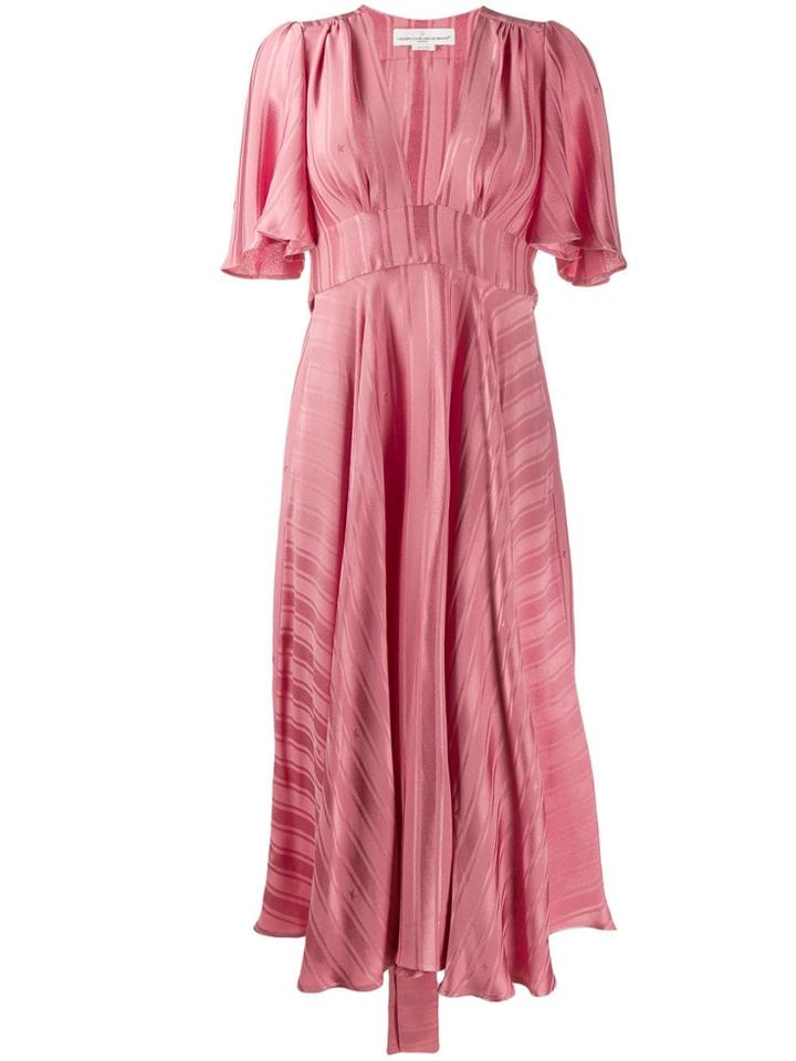 Golden Goose Striped Midi Dress - Pink