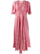 Golden Goose Striped Midi Dress - Pink
