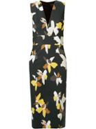 Andrea Marques Floral Midi Sheath Dress