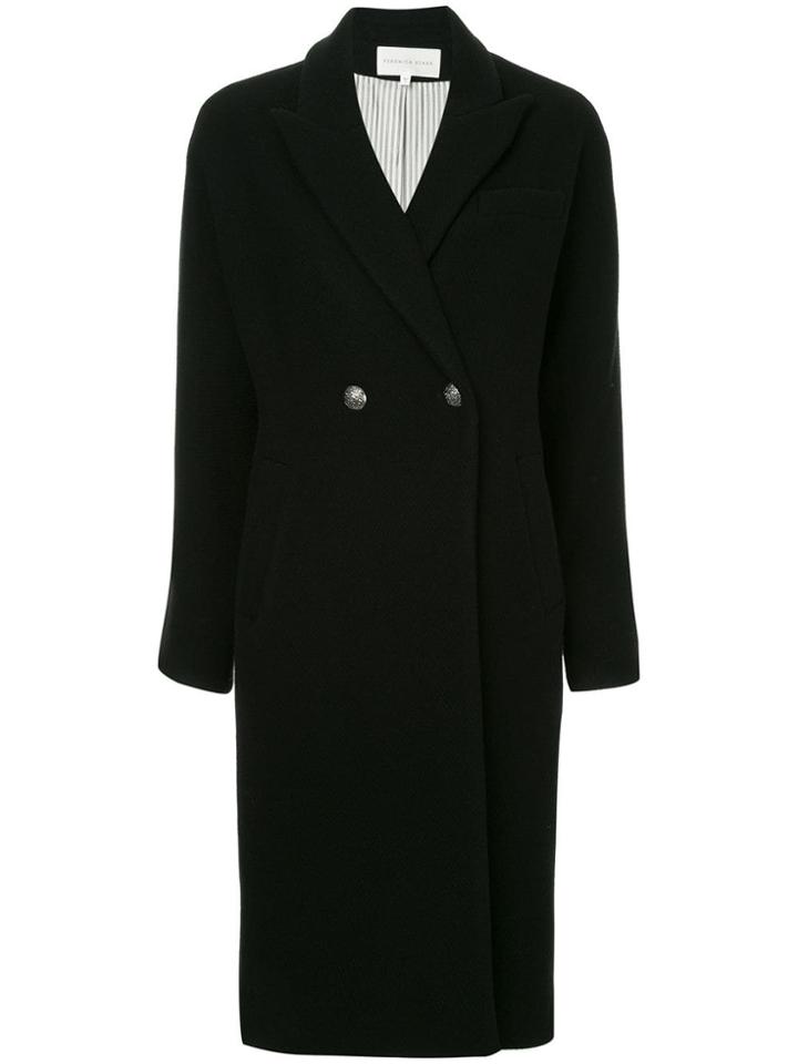 Veronica Beard Fiona Double-breasted Coat - Black