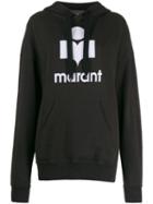 Isabel Marant Étoile Logo Print Drawstring Hoodie - Black