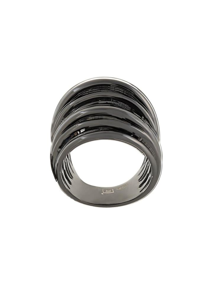 Federica Tosi Multiple Ring - Black