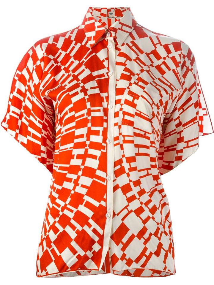 Hermes Vintage H Logo Print Shirt