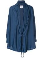 Vivienne Westwood Anglomania Tie Up Lightweight Jacket - Blue
