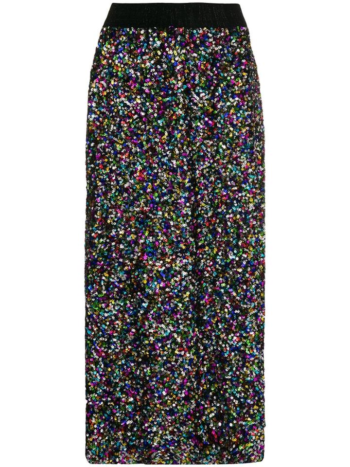 Ultràchic Sequin Midi Skirt - Black