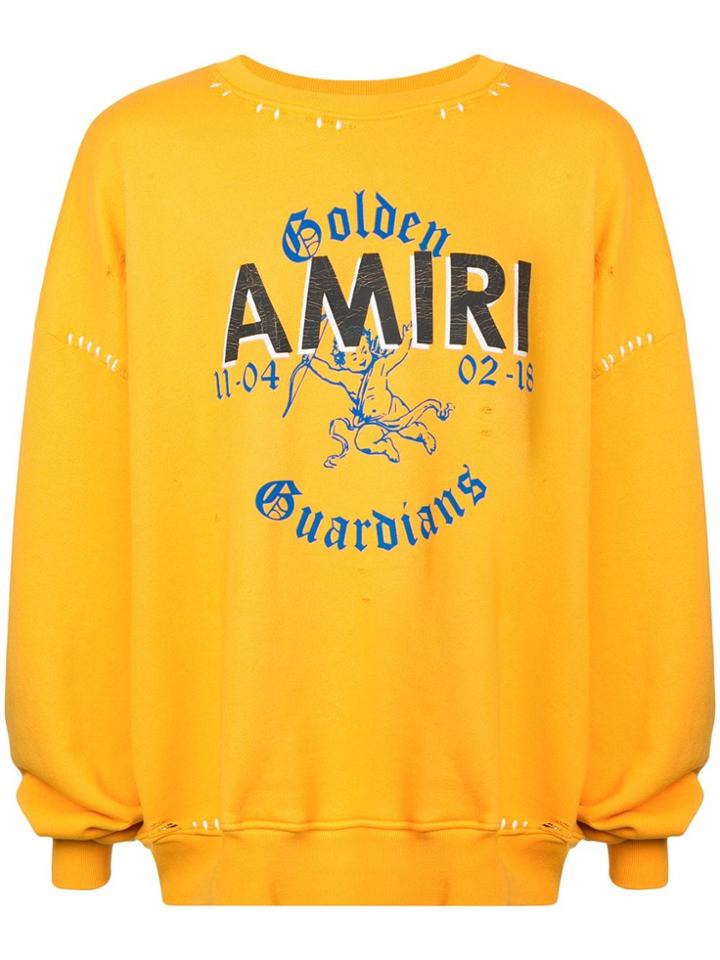 Amiri 'golden Guardians' Sweater - Yellow