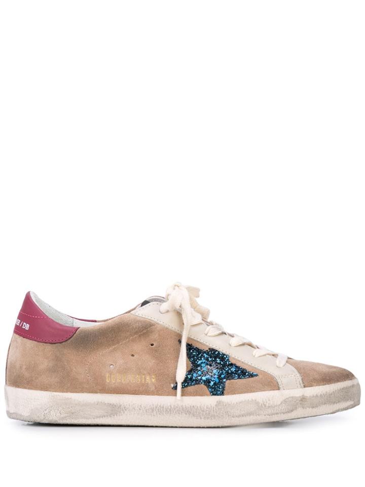 Golden Goose Golden Goose G35ws590r42 Desert/blue Synthetic->synthetic