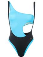 Dsquared2 Beachwear Cut Out Detail Swimsuit, Women's, Size: 42, Black, Polyamide/spandex/elastane