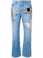 Alexander Mcqueen Big Obsession Jeans, Women's, Size: 46, Blue, Cotton