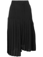 Isabel Marant Asymmetric Pleated Skirt - Black