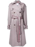 Katharine Hamnett Belted Trench Coat, Women's, Size: 36, Brown, Cotton