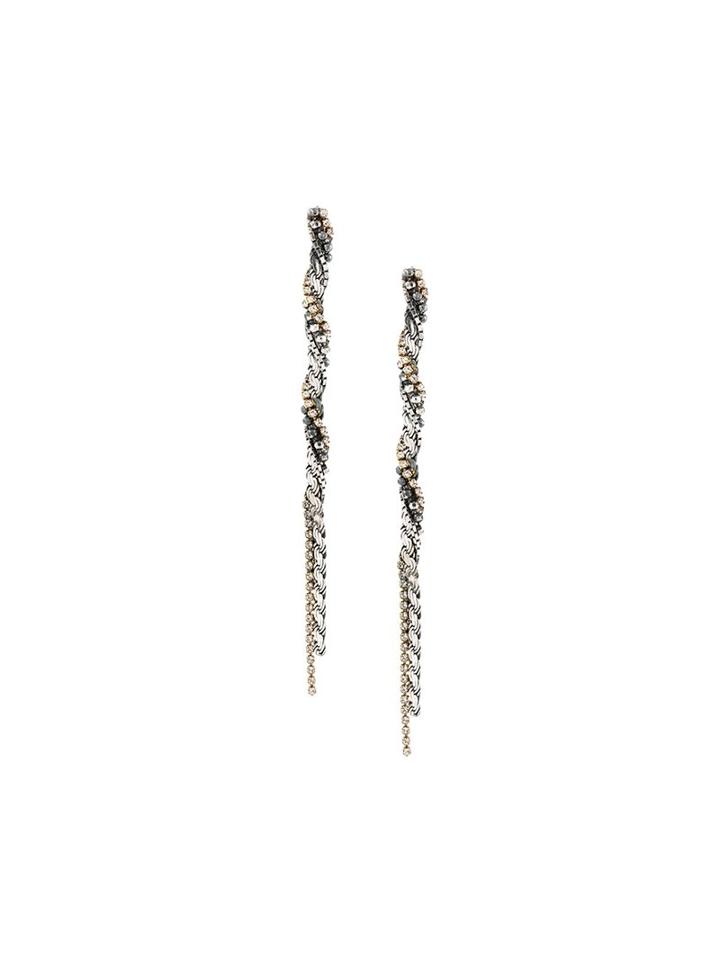 Iosselliani 'silver Heritage' Tangled Earrings, Women's, Metallic