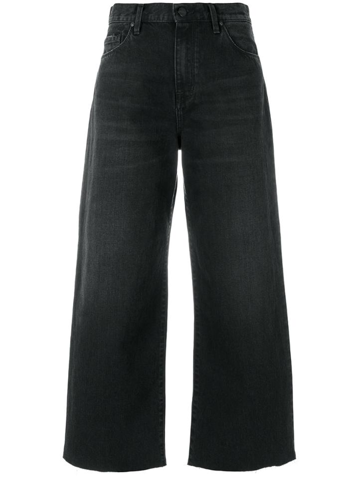 Carhartt Wide Leg Cropped Jeans - Black