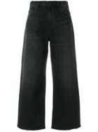 Carhartt Wide Leg Cropped Jeans - Black