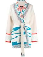 Alanui Skyline Print Fringed Cardigan - Multicolor