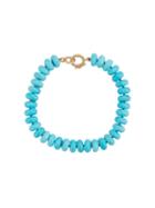 Irene Neuwirth 18kt Yellow Gold Bead Bracelet - Blue