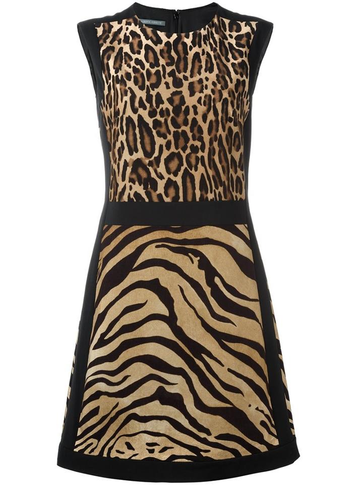 Alberta Ferretti Animal Print Dress