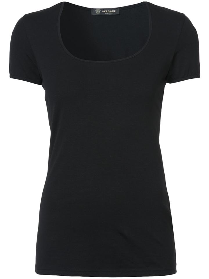Versace Scoop-neck T-shirt - Black