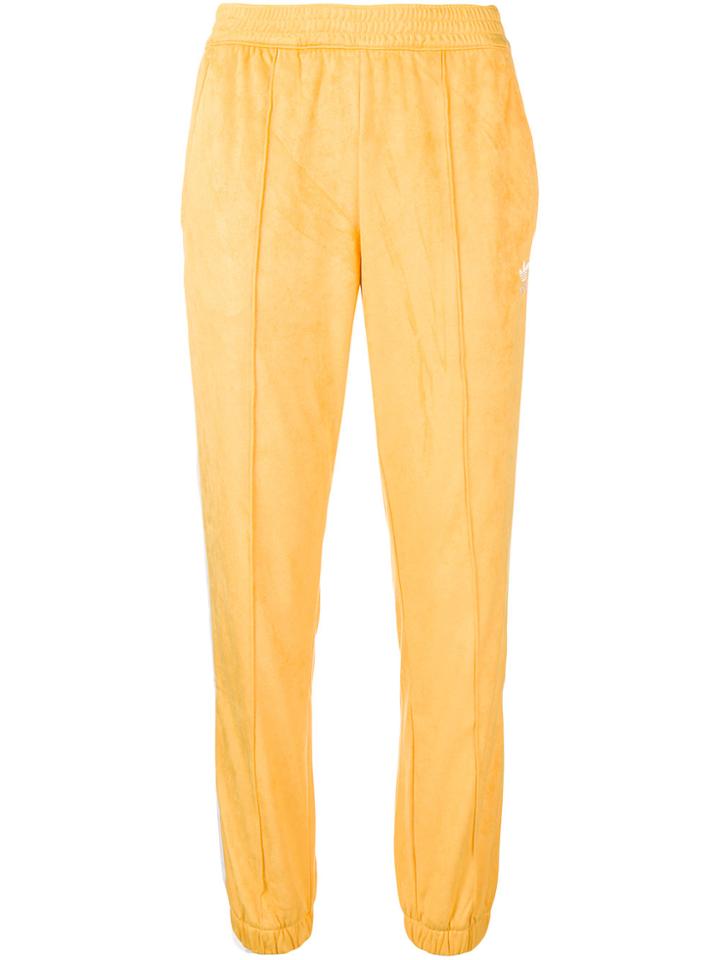 Adidas Cuffed Track Trousers - Yellow & Orange