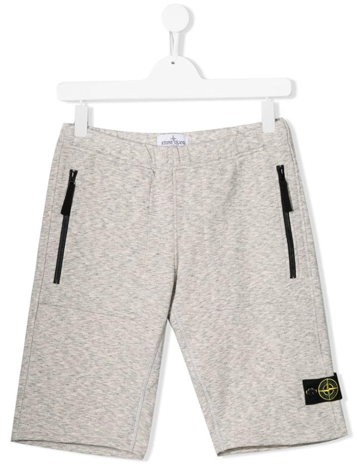Stone Island Junior Teen Track Shorts - Grey