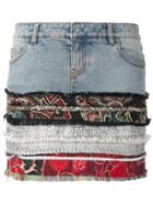 Faith Connexion Multi-print Denim Skirt - Multicolour