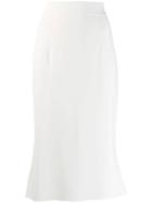 Dolce & Gabbana Scalloped Waistband Skirt - White