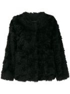 Mackintosh Bettyhill Black Mohair Collarless Fur Jacket Lm-1002f