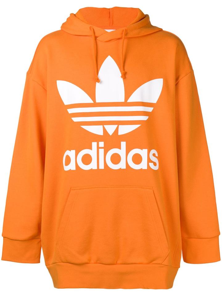 Adidas Printed Logo Hoodie - Yellow