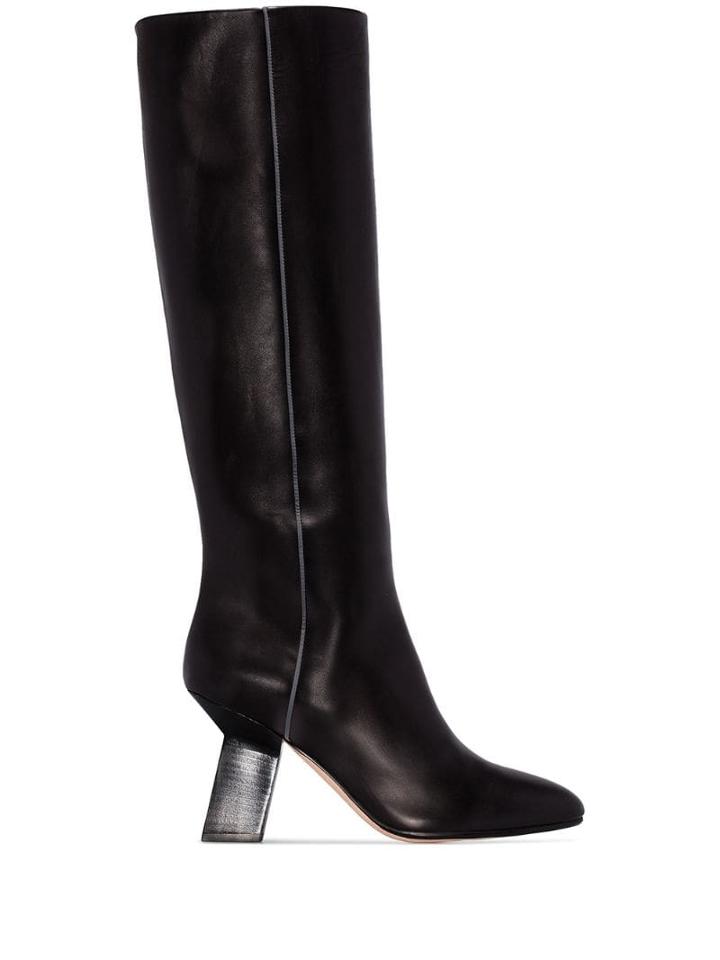 Alchimia Di Ballin Tsunami Contrast Stripe Boots - Black