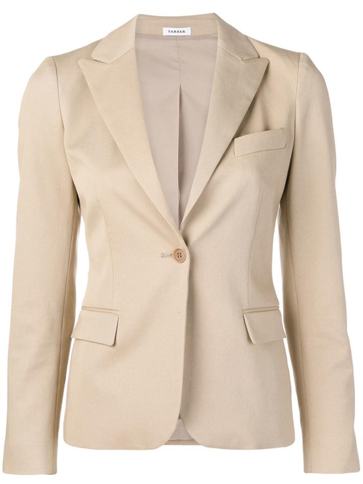P.a.r.o.s.h. Fitted Blazer - Neutrals