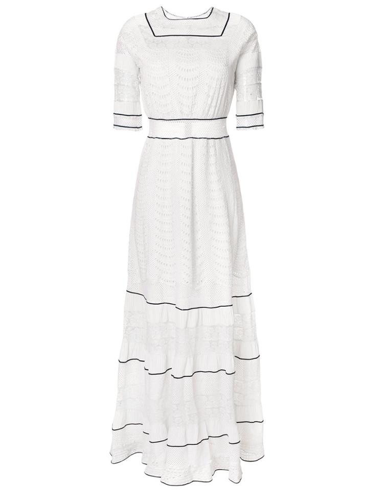Talitha Lace Inserts Maxi Dress - White