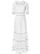 Talitha Lace Inserts Maxi Dress - White