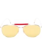Thom Browne - Aviator Frame Sunglasses - Unisex - Glass Fiber - One Size, Grey, Glass Fiber