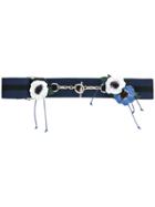 Sonia Rykiel Flower Applique Belt - Blue