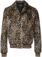 Garcons Infideles Animal Print Bomber Jacket - Brown