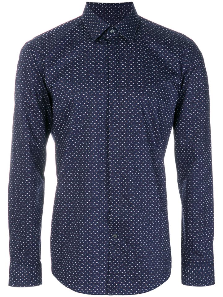 Boss Hugo Boss Patterned Shirt - Blue