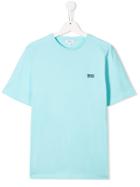Boss Kids Embroidered Logo T-shirt - Blue