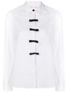 Chinti & Parker Bow Embroidered Shirt - White