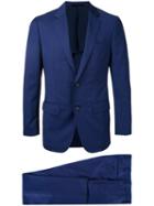 Estnation - Striped Single-breasted Suit - Men - Cupro/wool - 48, Blue, Cupro/wool