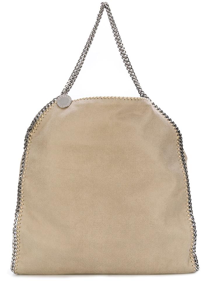 Stella Mccartney - Large Falabella Tote - Women - Polyester/metal - One Size, Nude/neutrals, Polyester/metal