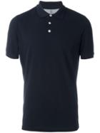 Brunello Cucinelli Classic Polo Shirt, Men's, Size: Large, Blue, Cotton