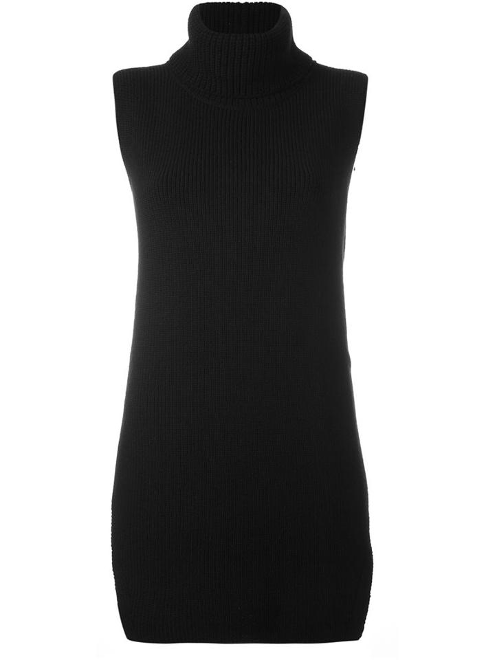 Odeeh Turtleneck Gilet, Women's, Size: 34, Black, Virgin Wool