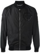 Philipp Plein Bitter Bomber Jacket, Men's, Size: Small, Black, Polyester/cotton/spandex/elastane/nylon