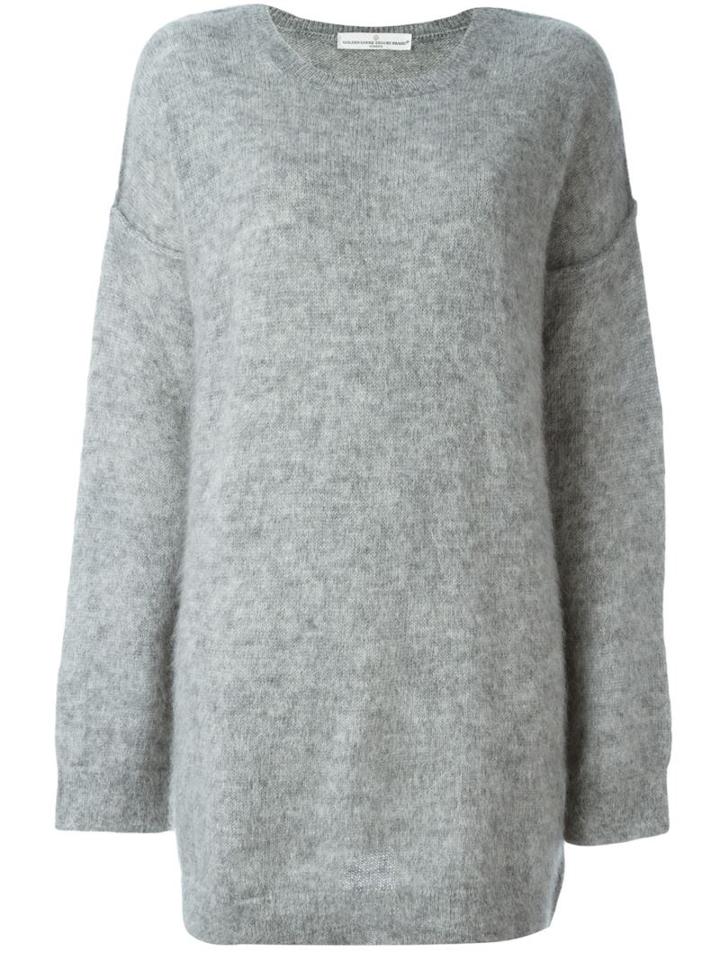 Golden Goose Deluxe Brand Loose Fit Knitted Dress, Women's, Size: Medium, Grey, Polyamide/mohair/wool/lambs Wool