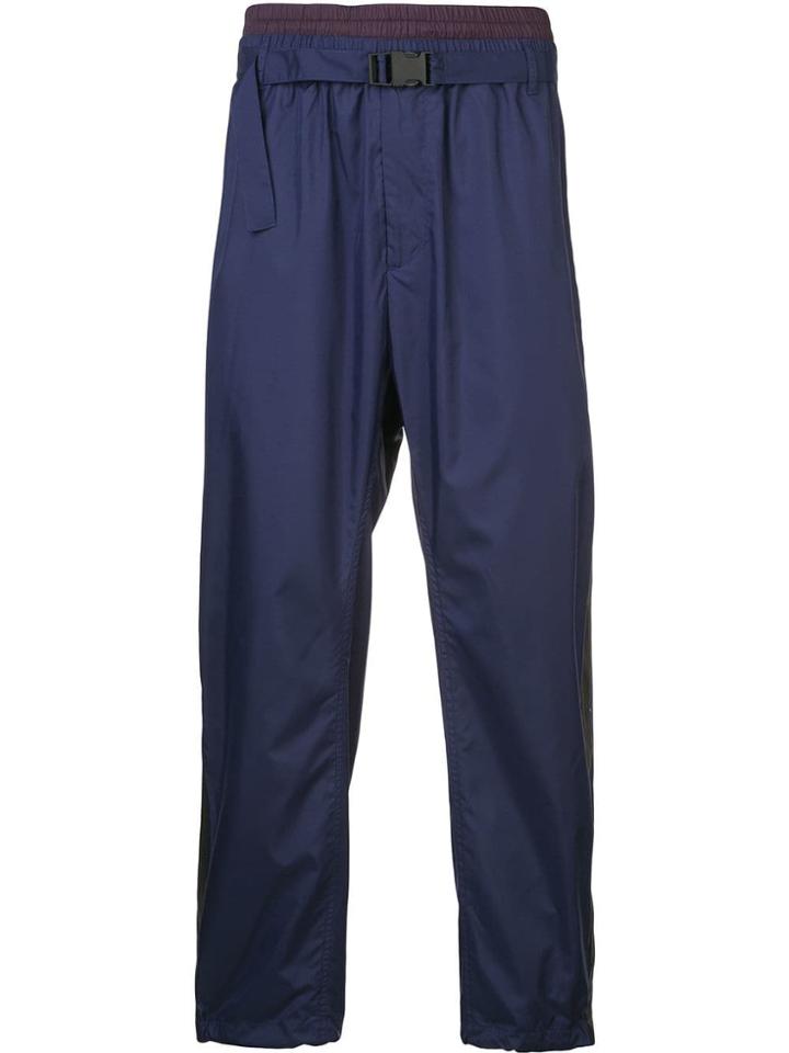 3.1 Phillip Lim Track Pant W Double Waistband - Blue