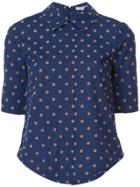 Derek Lam 10 Crosby Tie-back Shirt With Button Detail - Blue